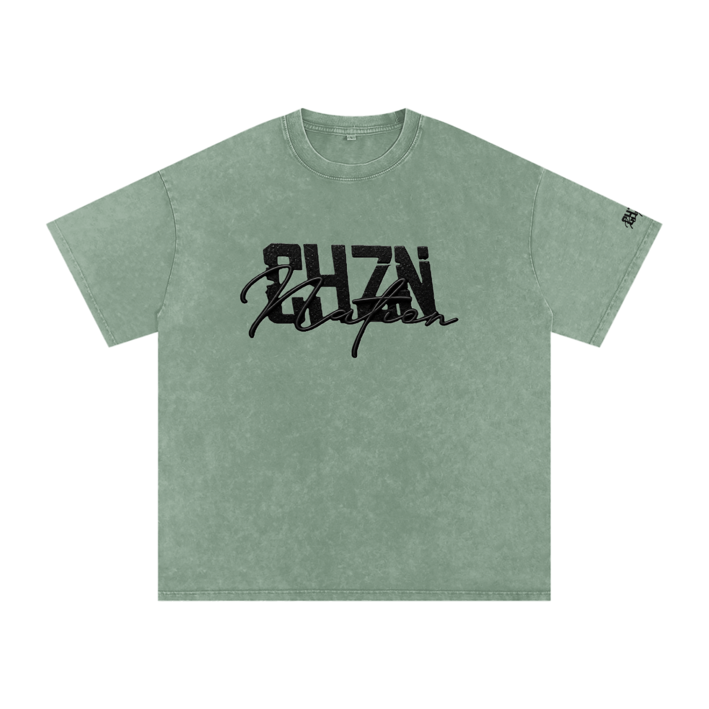 CHZN Nation  Premium Snow Washed Oversized Tee