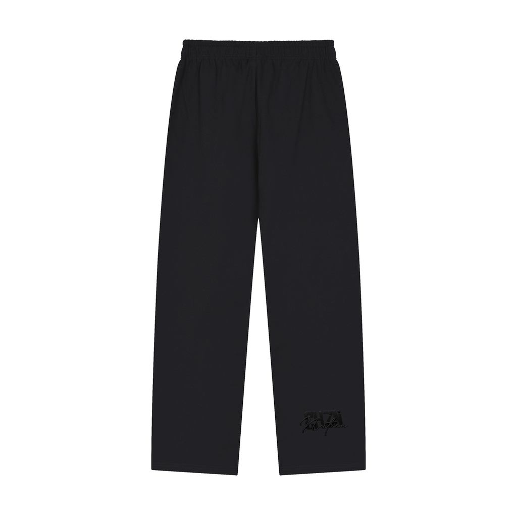 Solid Color Straight-Leg Sweatpants