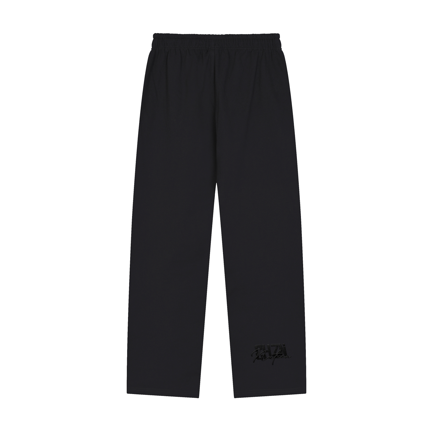 Solid Color Straight-Leg Sweatpants