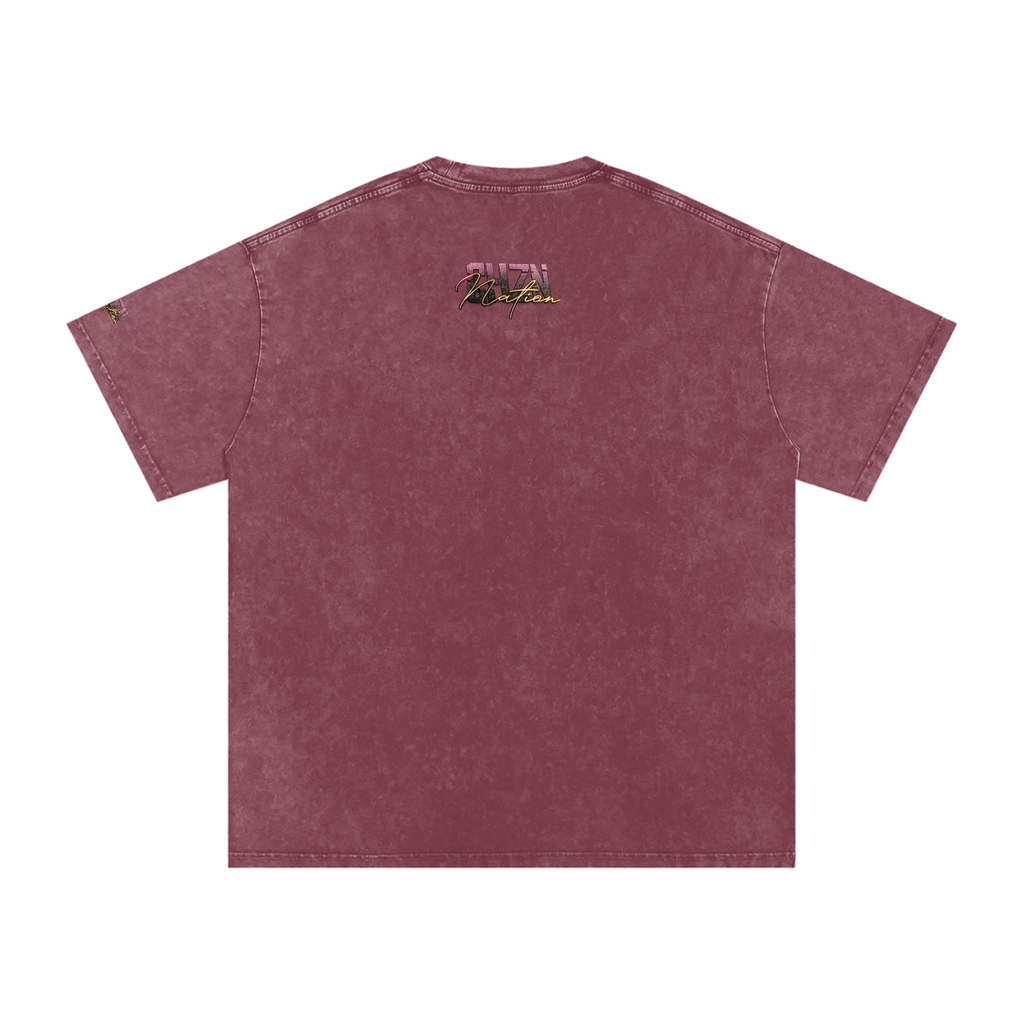 CHZN Nation  Premium Snow Washed Oversized Tee