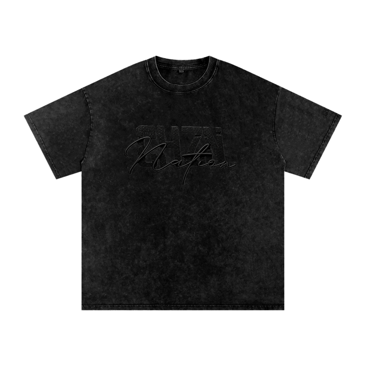 CHZN Nation  Premium Snow Washed Oversized Tee