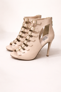 Champagne Gladiator Buckle Heels