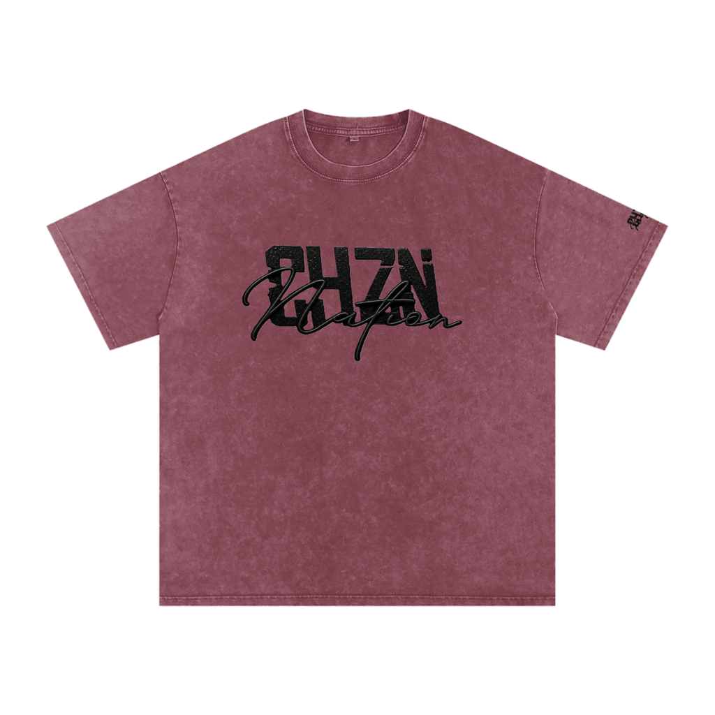 CHZN Nation  Premium Snow Washed Oversized Tee