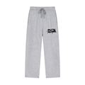Solid Color Straight-Leg Sweatpants
