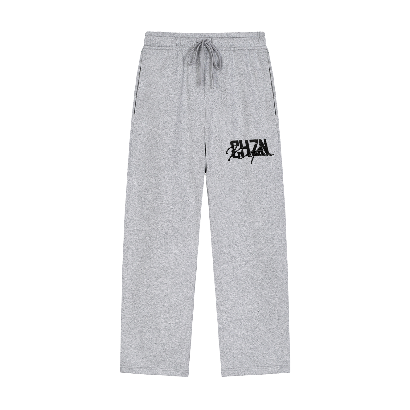 Solid Color Straight-Leg Sweatpants